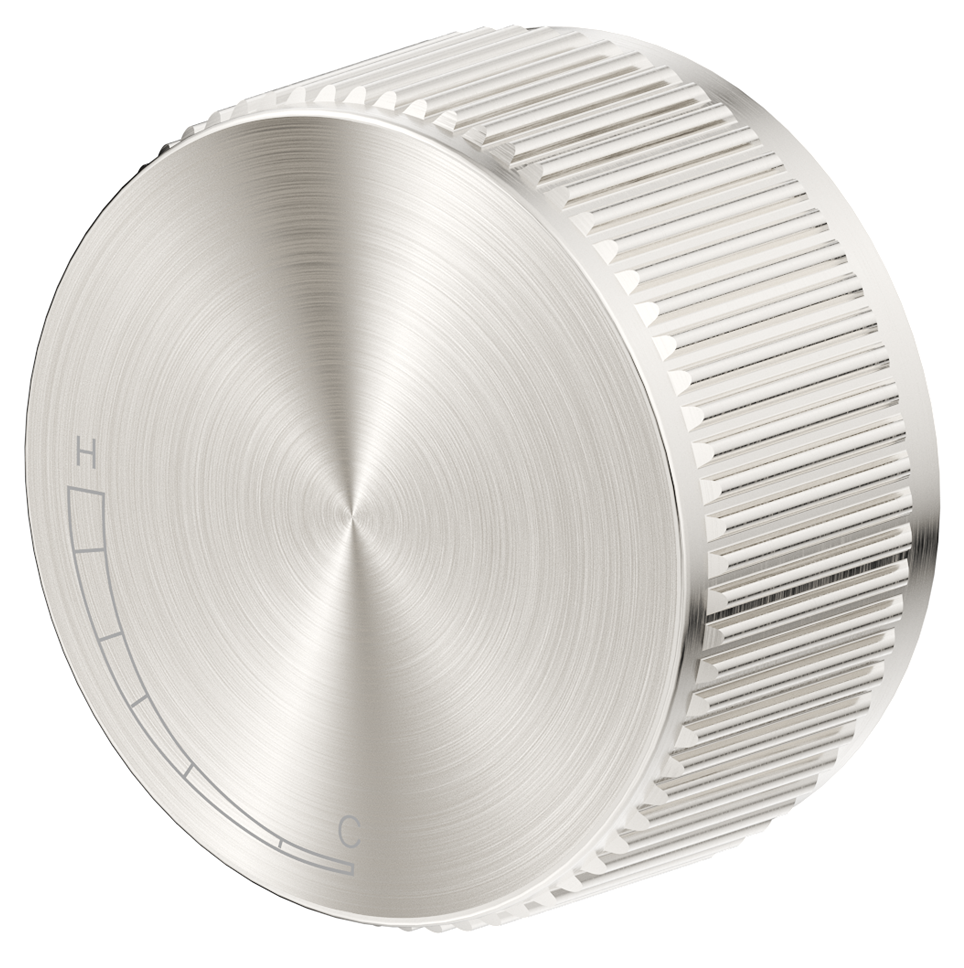 Mica Fluted Progressive Shower Mixer - Brushed Nickel