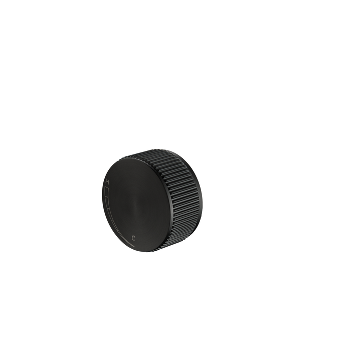Mica Fluted Progressive Shower Mixer - Black