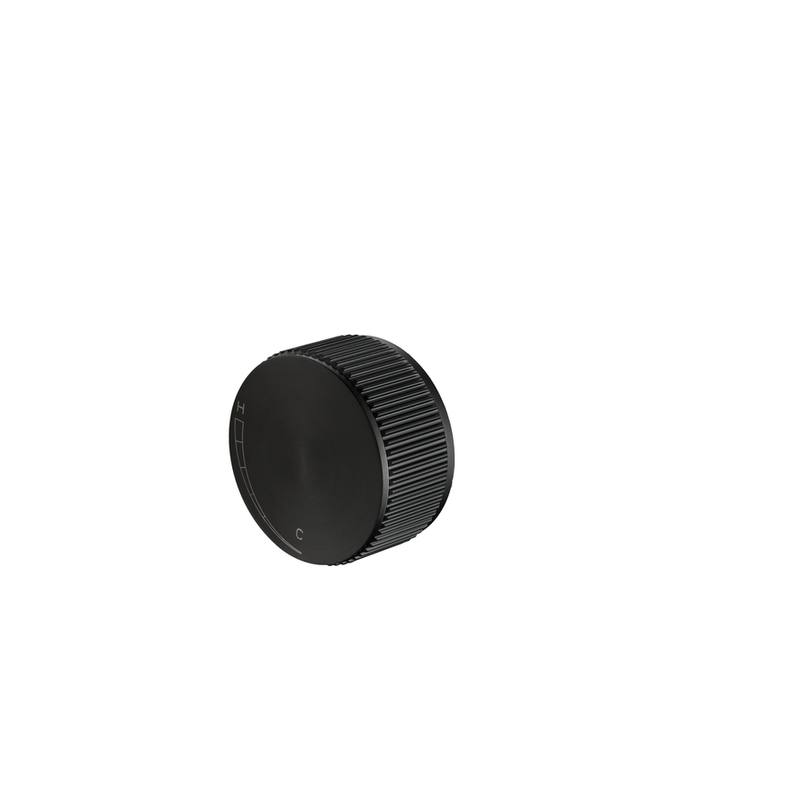 Mica Fluted Progressive Shower Mixer - Black