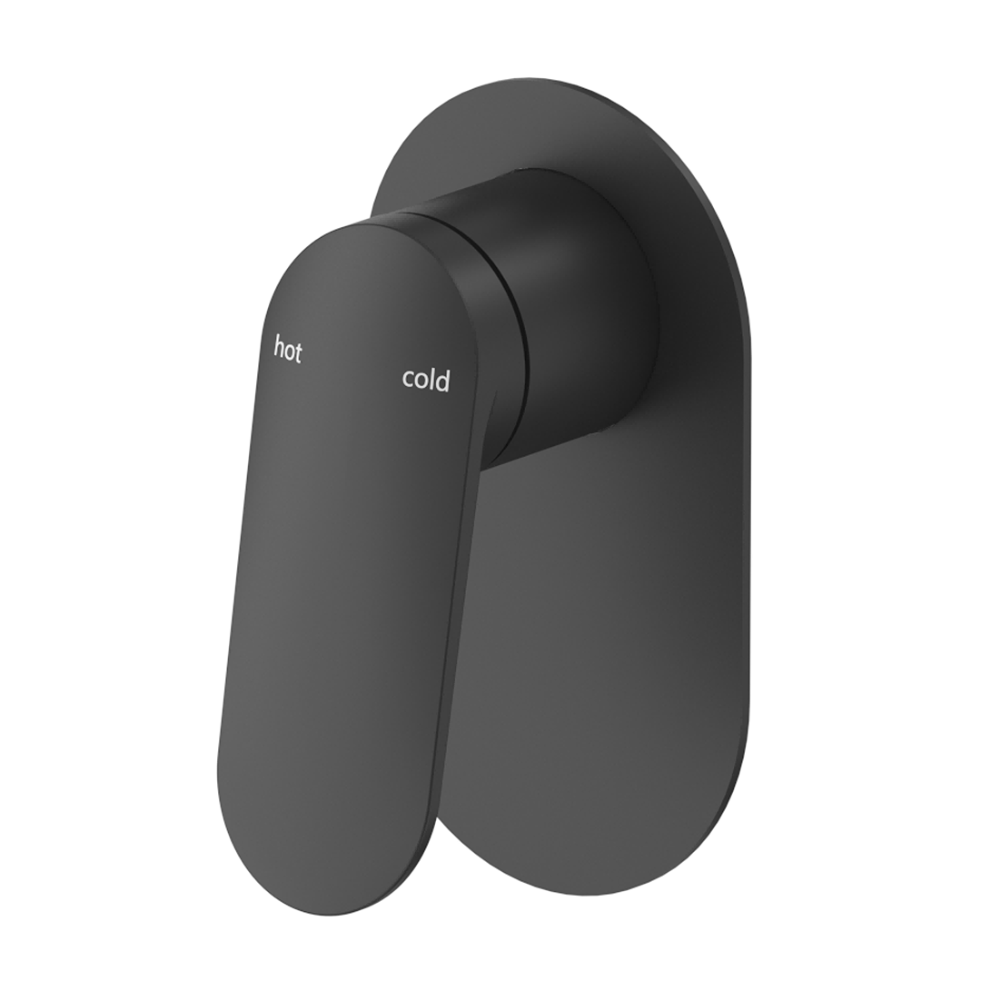 Bella Vista Lantra Shower Mixer - Oval Plate - Trim Kit Only - Black