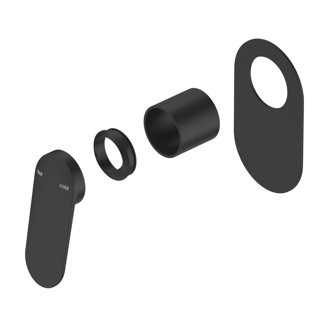 Bella Vista Lantra Shower Mixer - Oval Plate - Trim Kit Only - Black