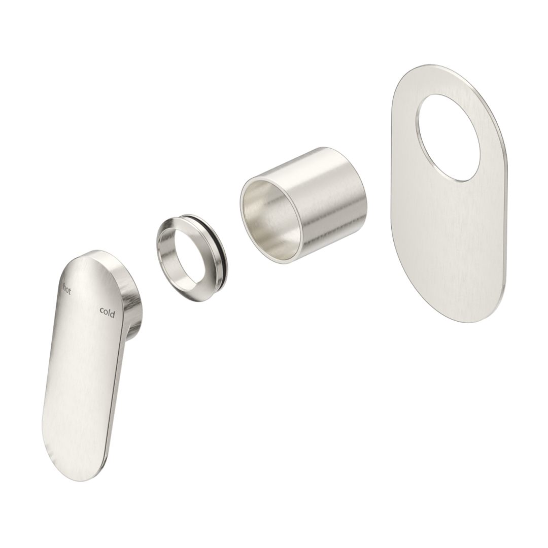 Bella Vista Lantra Shower Mixer - Oval Plate - Trim Kit Only - Brushed Nickel