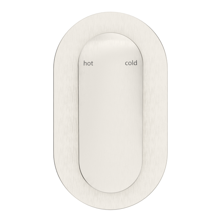 Bella Vista Lantra Shower Mixer - Oval Plate - Trim Kit Only - Brushed Nickel