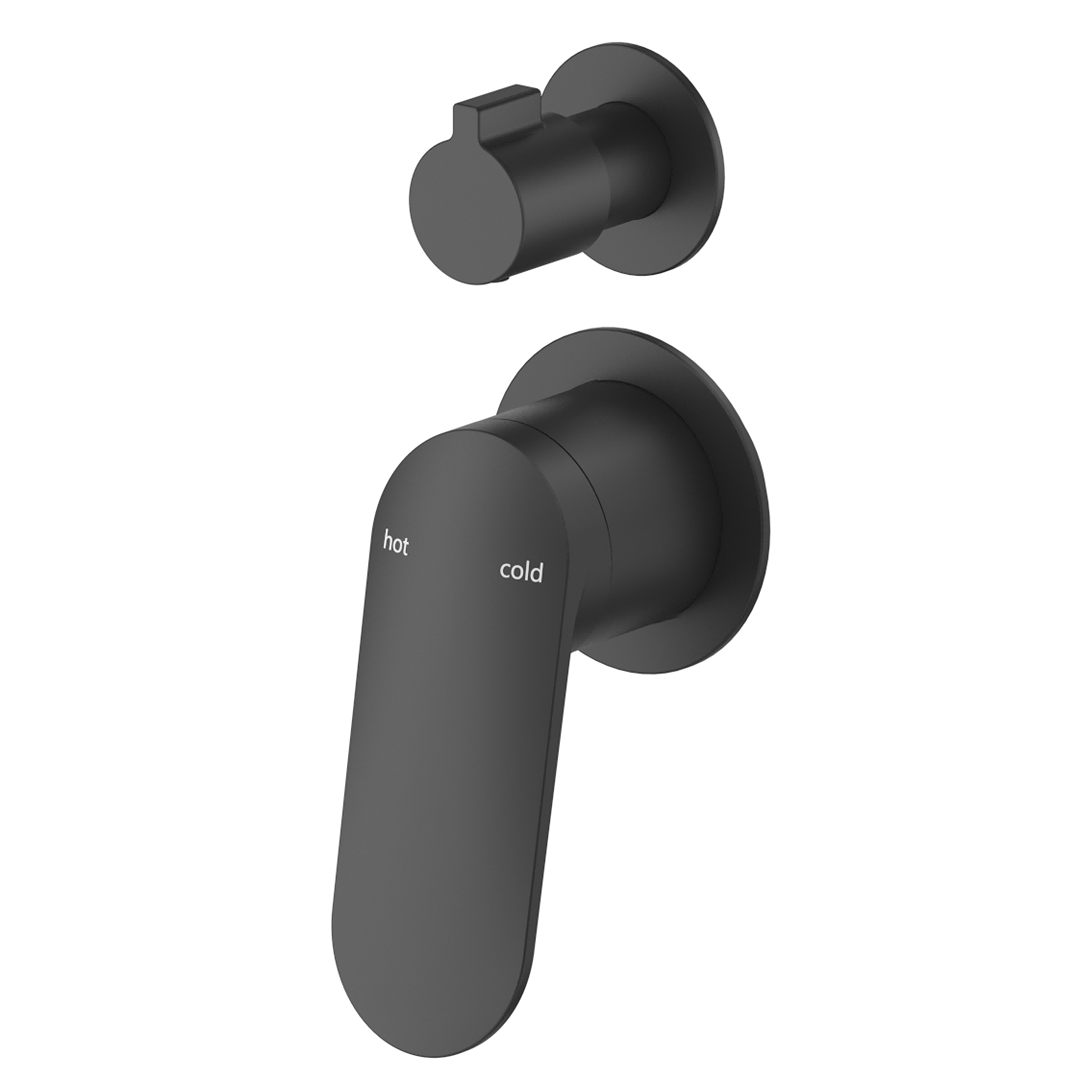 Bella Vista Lantra Shower Mixer Diverter - 2P - Trim Kit Only - Black