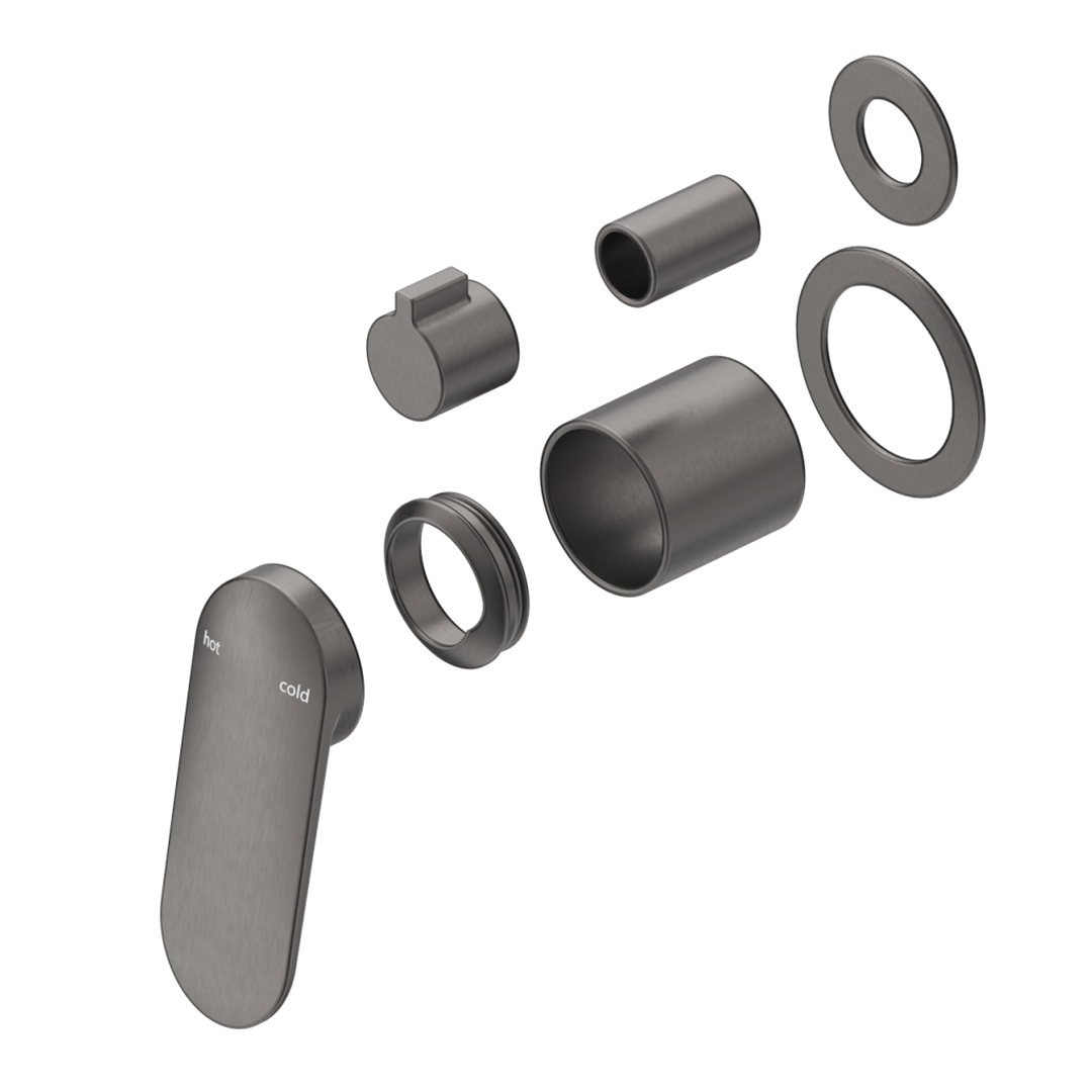 Bella Vista Lantra Shower Mixer Diverter - 2P - Trim Kit Only - Gunmetal