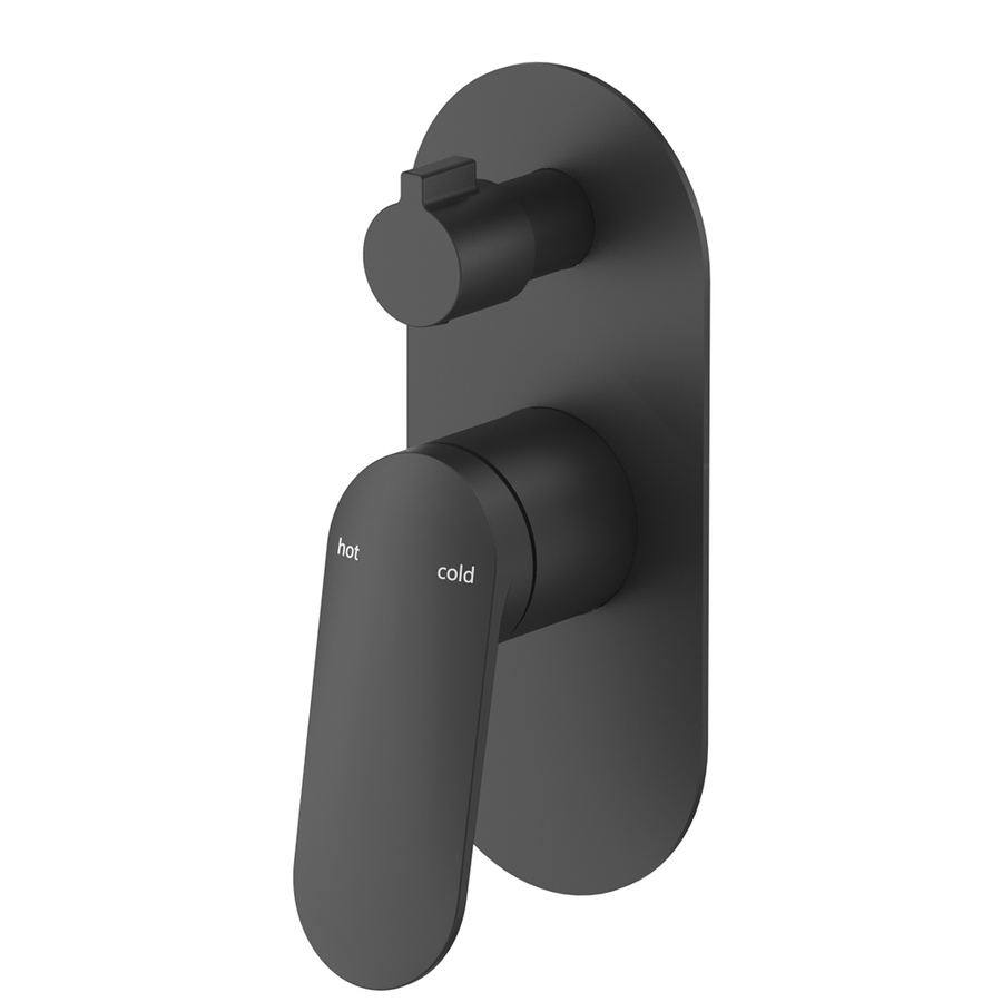 Bella Vista Lantra Shower Mixer Diverter - 1P - Trim Kit Only - Black
