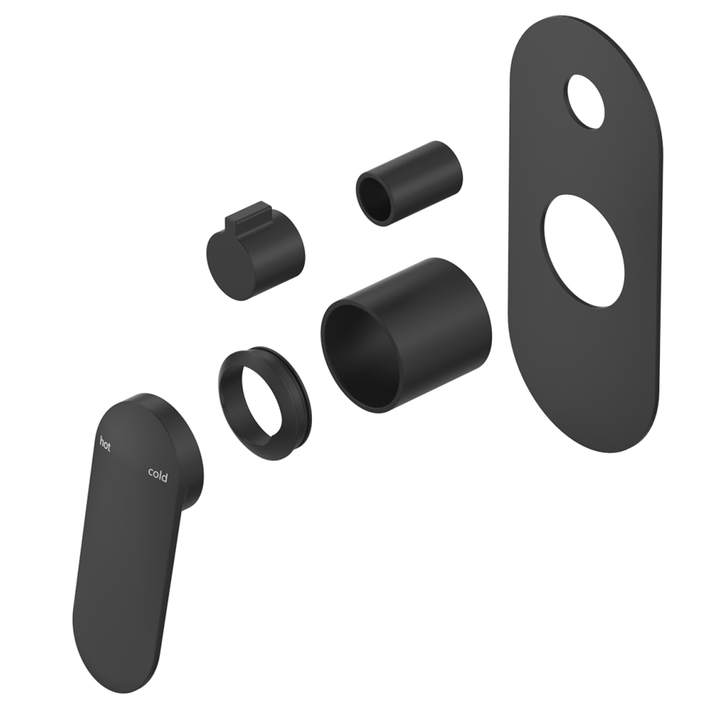 Bella Vista Lantra Shower Mixer Diverter - 1P - Trim Kit Only - Black
