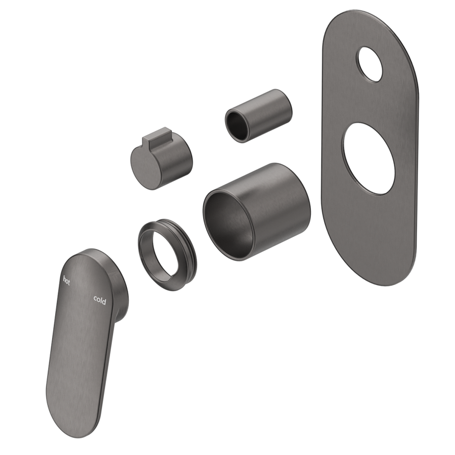 Bella Vista Lantra Shower Mixer Diverter - 1P - Trim Kit Only - Gunmetal