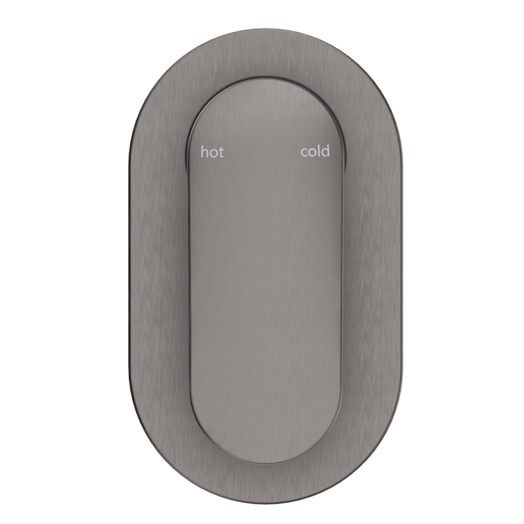 Bella Vista Lantra Shower Mixer - Oval Plate - Trim Kit Only - Gunmetal