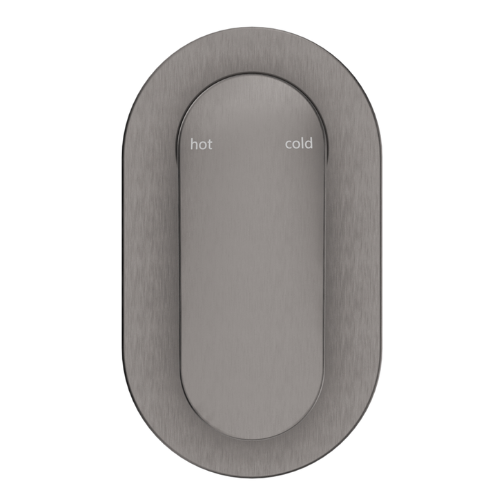 Bella Vista Lantra Shower Mixer - Oval Plate - Trim Kit Only - Gunmetal