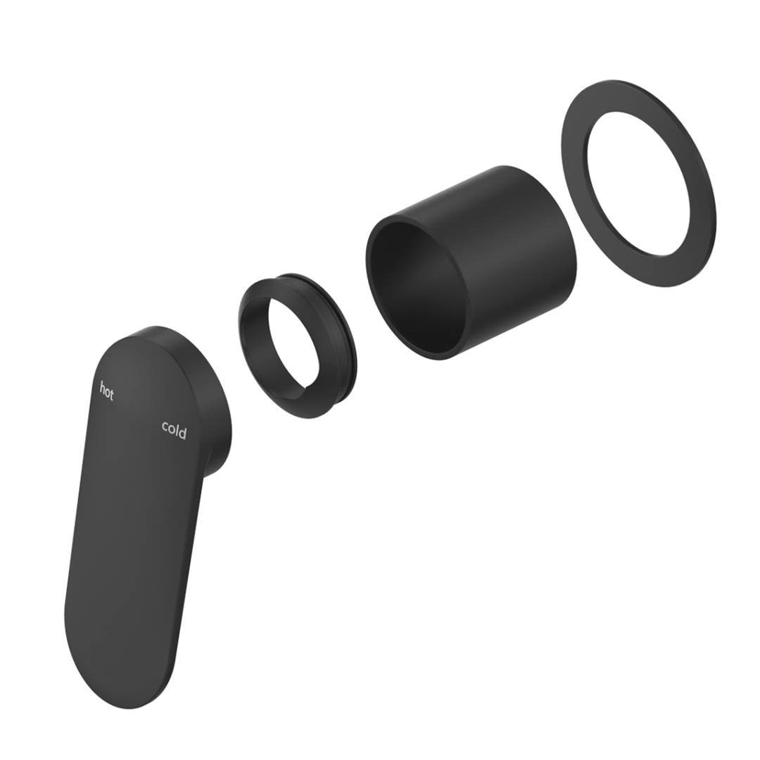 Bella Vista Lantra Shower Mixer – Round Plate – Trim Kit Only - Black