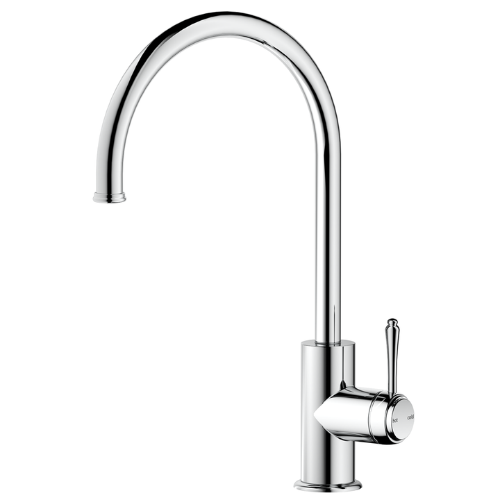 Mica Heritage Gooseneck Sink Mixer - Chrome