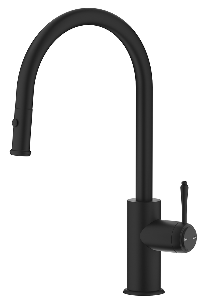 Mica Heritage Pull-Out Sink Mixer - Matte Black