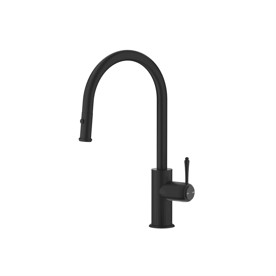 Mica Heritage Pull-Out Sink Mixer - Black