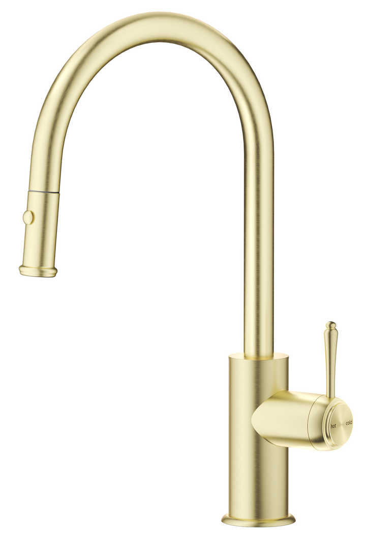 Mica Heritage Pull-Out Sink Mixer - French Gold