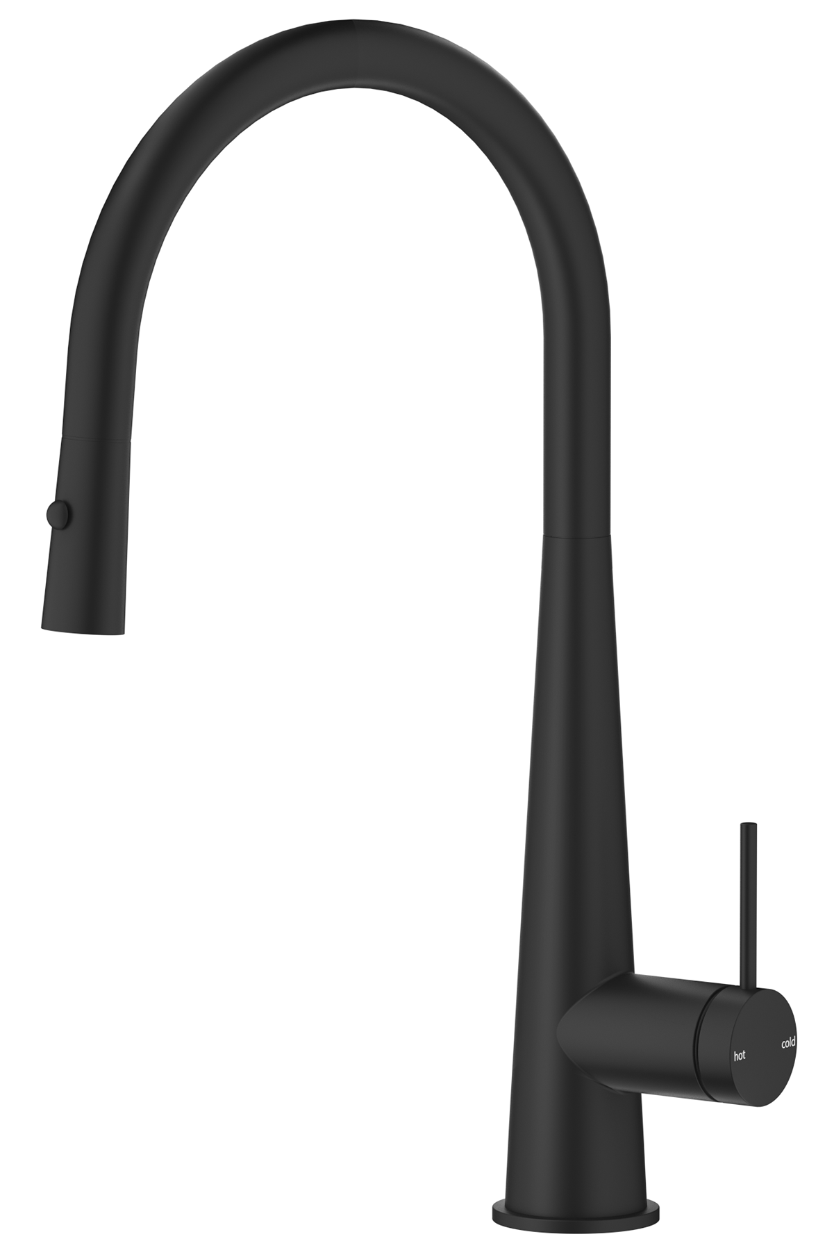 Mica Pull-Out Cone Sink Mixer - Matte Black