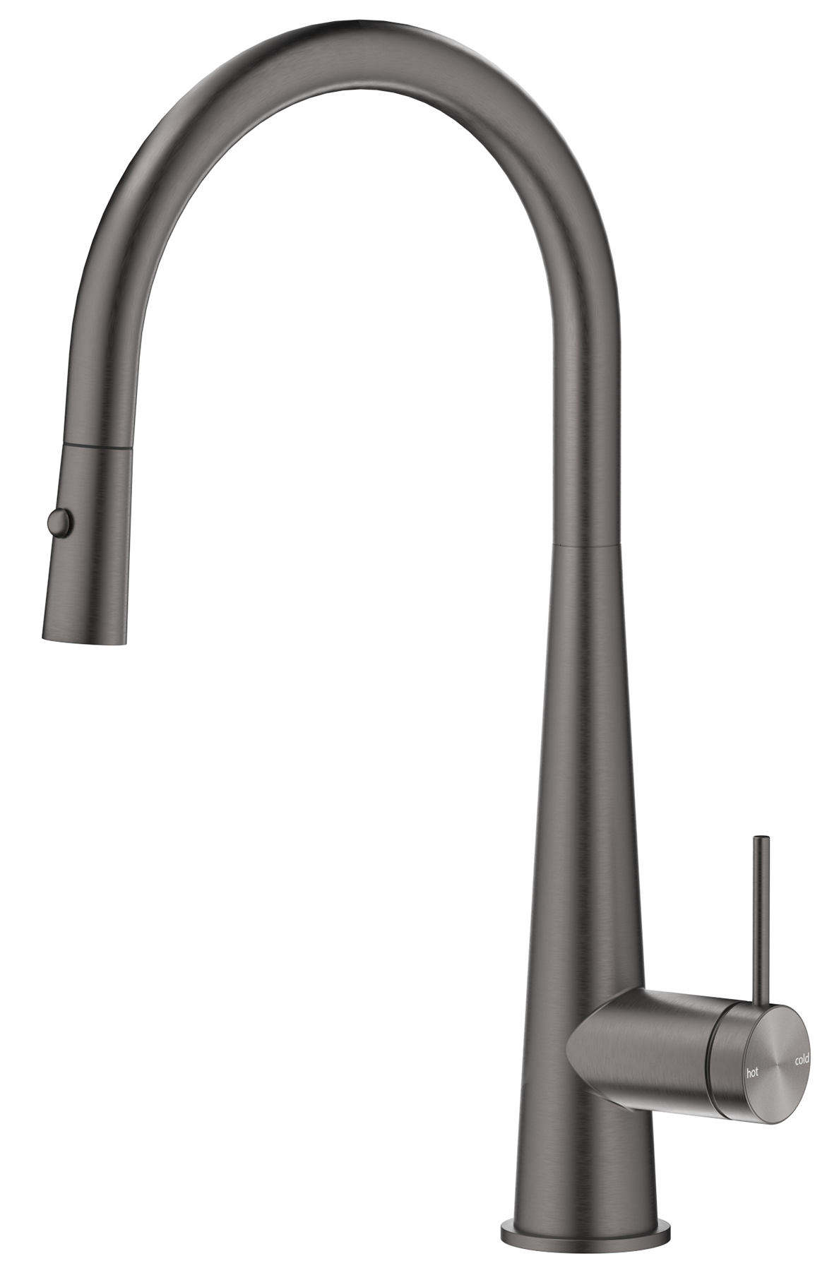 Mica Pull-Out Cone Sink Mixer - Brushed Gunmetal
