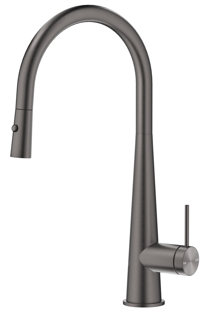 Mica Pull-Out Cone Sink Mixer - Brushed Gunmetal