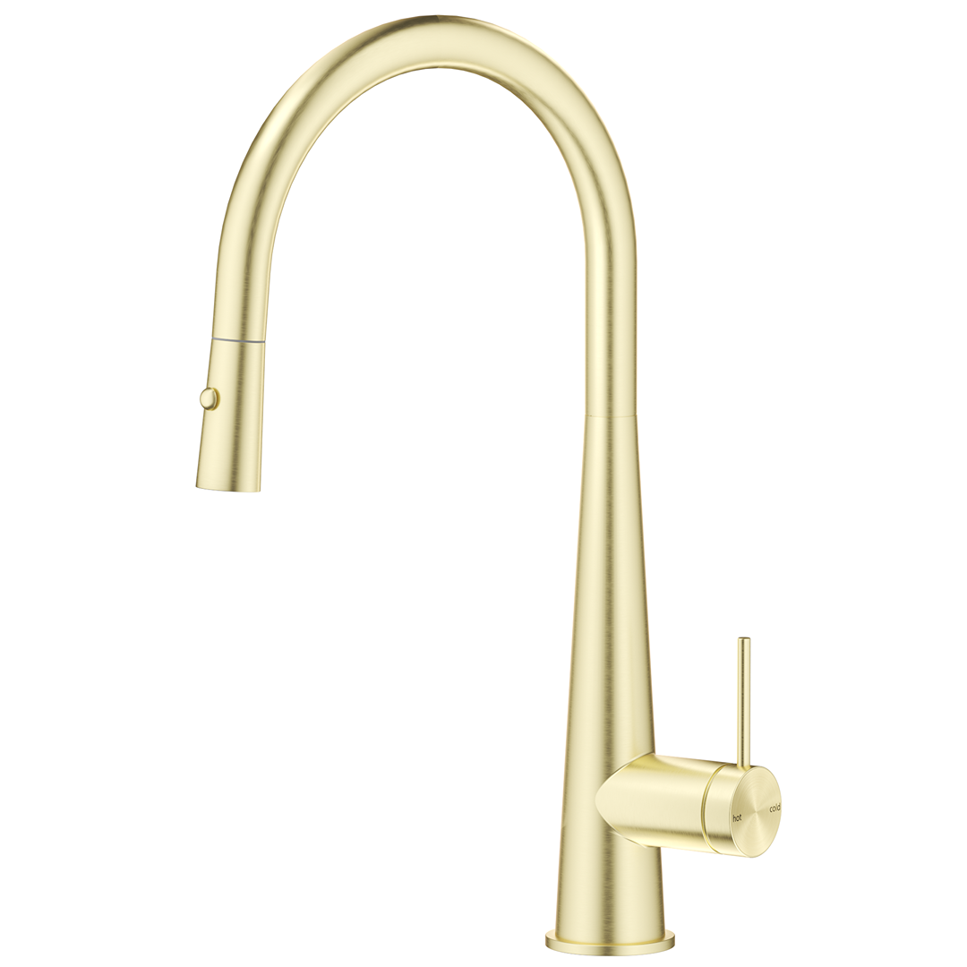 Mica Pull-Out Cone Sink Mixer - French Gold