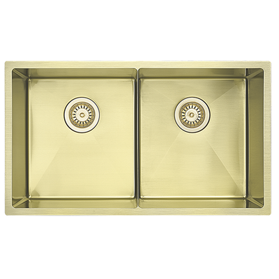 Luminare Sink 760 x 440mm - Double Bowl - French Gold