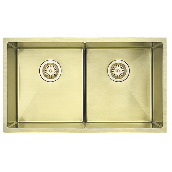 Luminare Sink 760 x 440mm - Double Bowl - French Gold