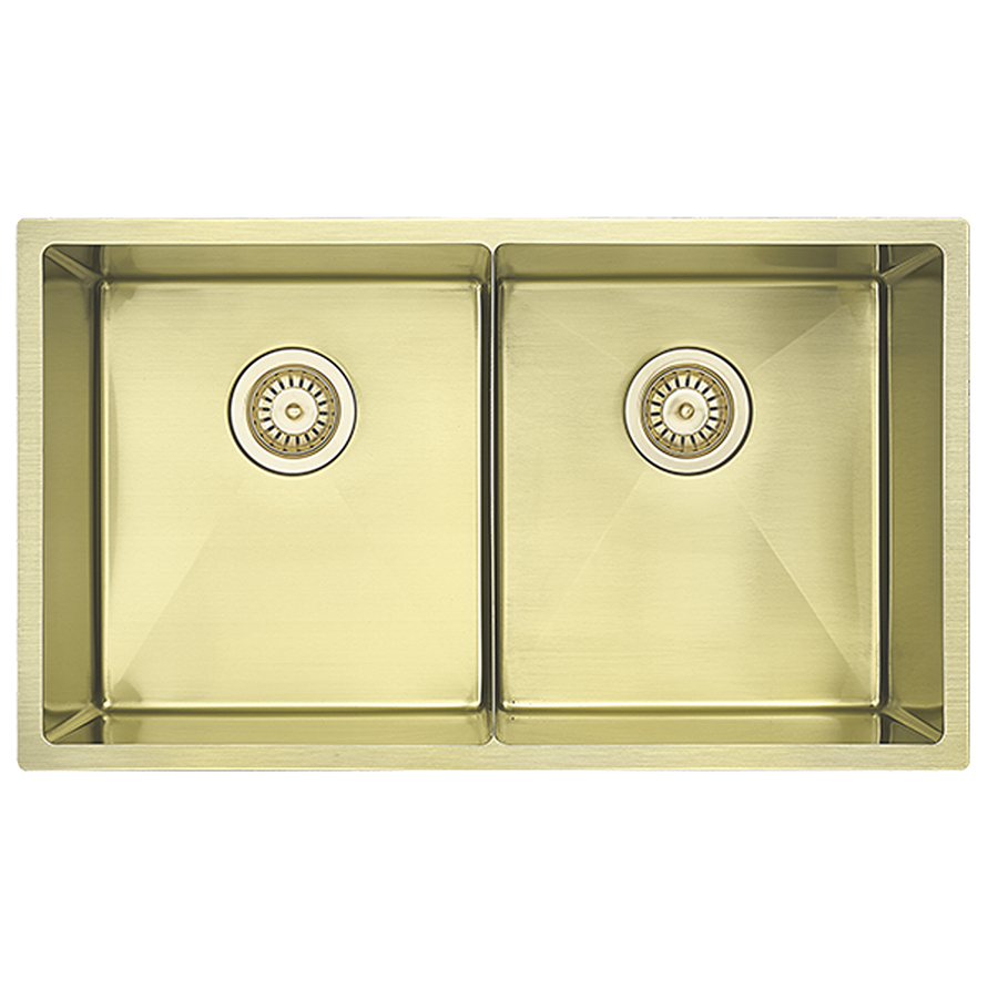 Luminare Sink 760 x 440mm - Double Bowl - French Gold