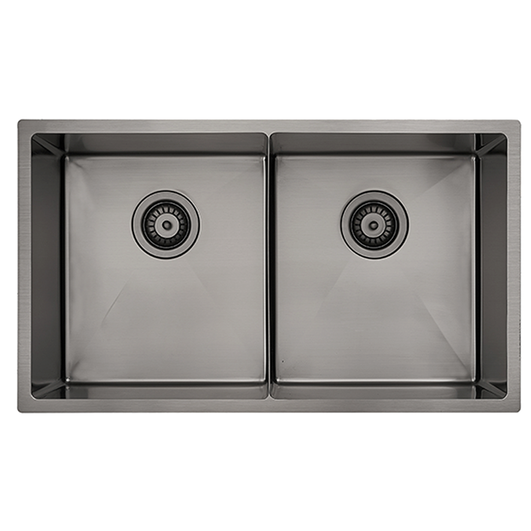 Luminare Sink 760 x 440mm - Double Bowl - Gunmetal