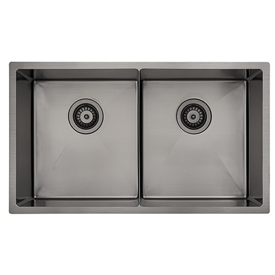 Luminare Sink 760 x 440mm - Double Bowl - Gunmetal