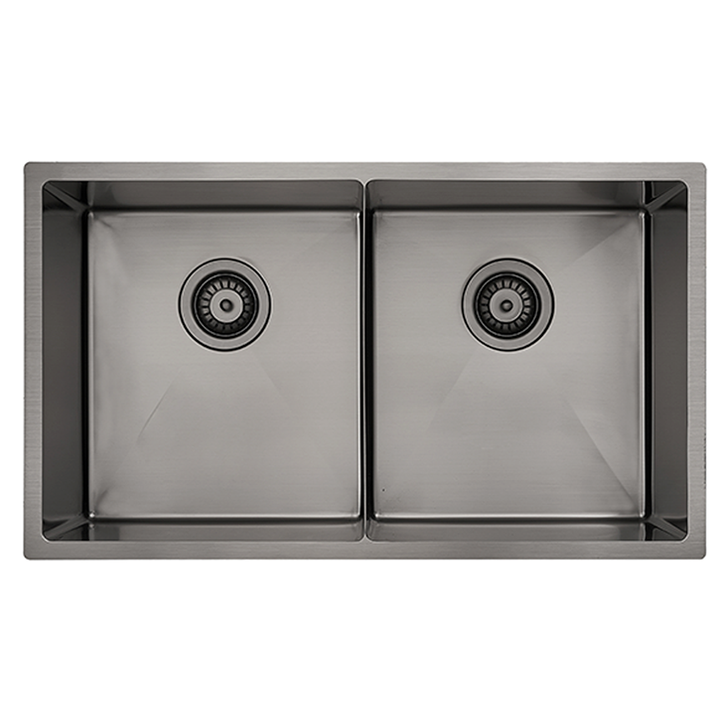 Luminare Sink 760 x 440mm - Double Bowl - Gunmetal