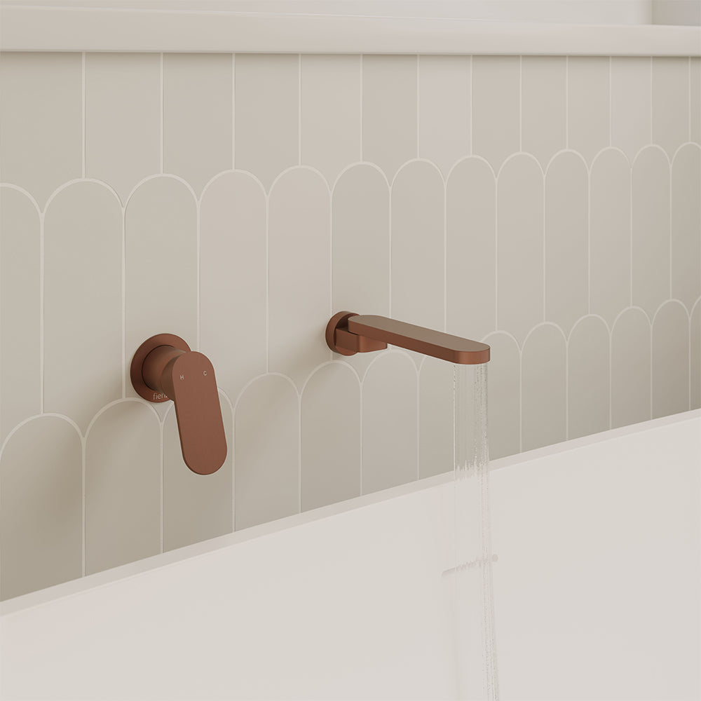 Rondo Swivel Bath Outlet - Brushed Copper