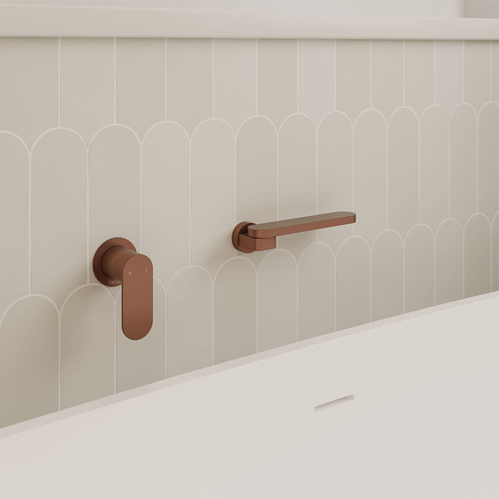 Rondo Swivel Bath Outlet - Brushed Copper