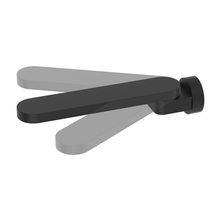 Rondo Swivel Bath Outlet - Matte Black