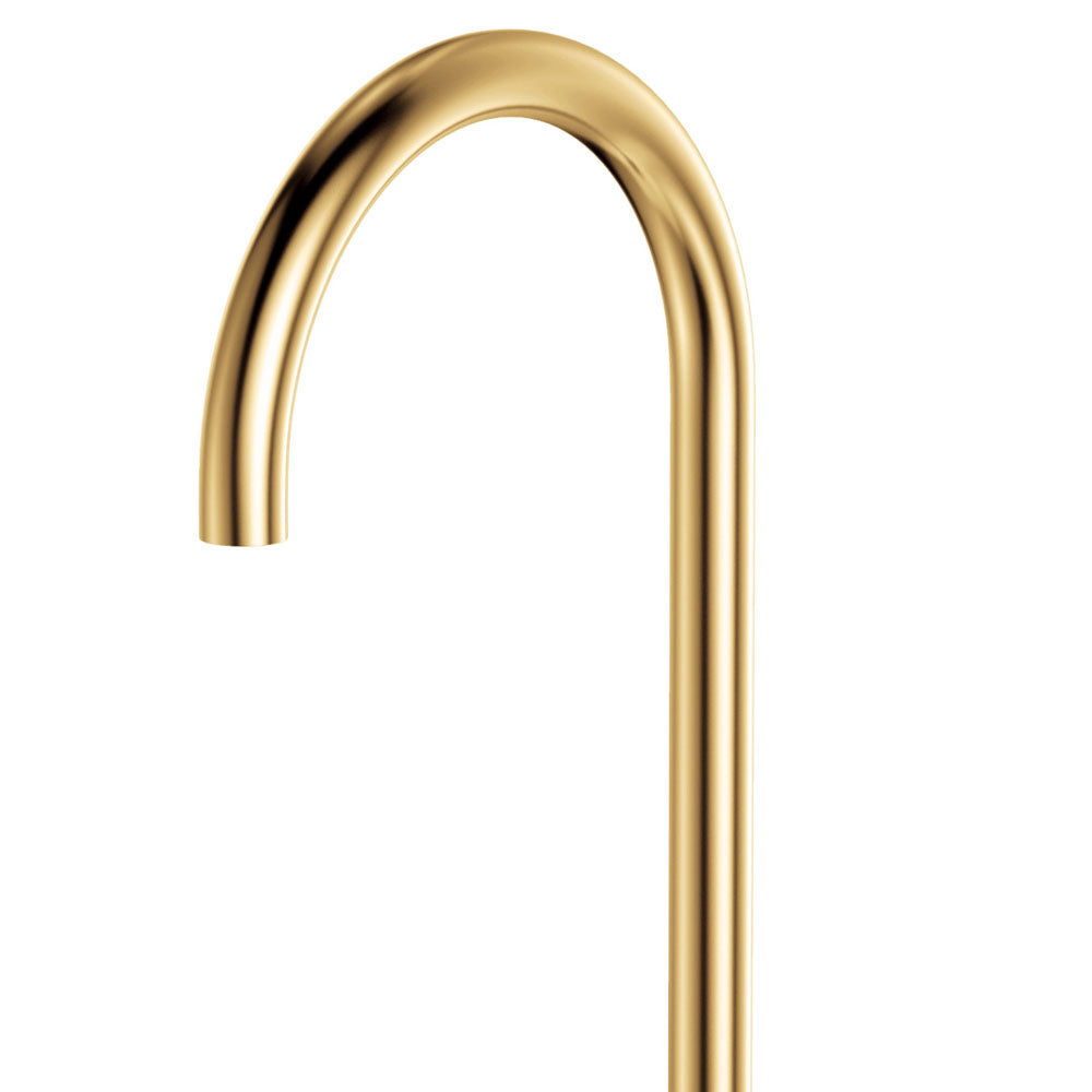 Kaya Gooseneck Floor Mounted Bath Outlet - Urban Brass