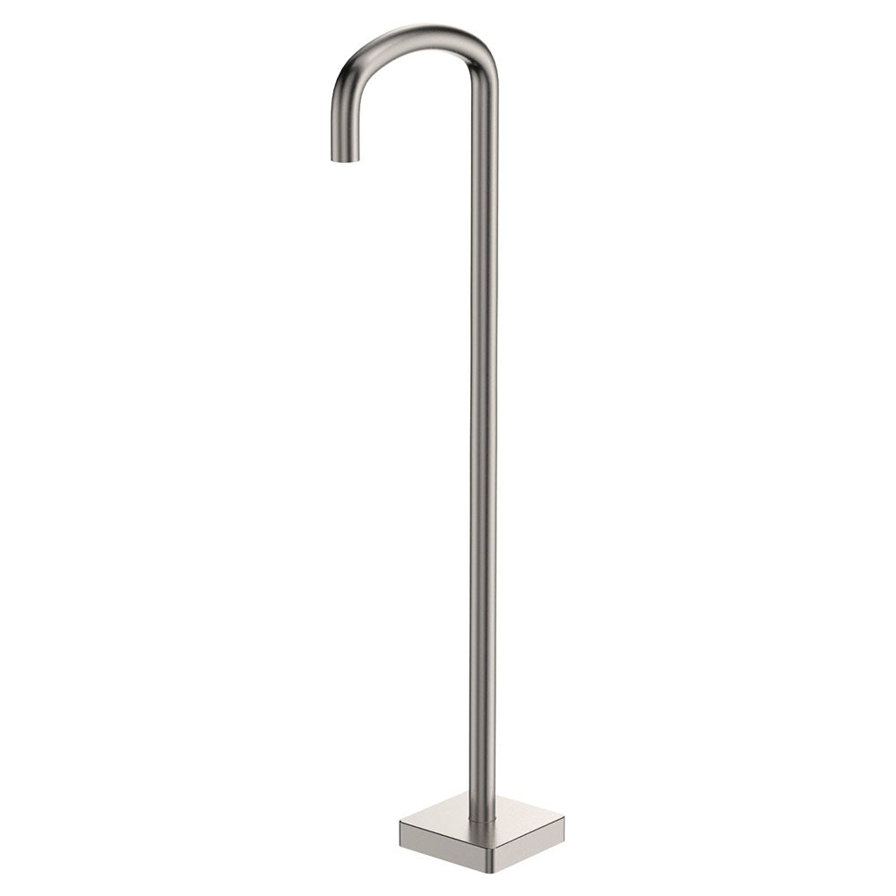 Tono Floor Mounted Bath Outlet - Brushed Nickel