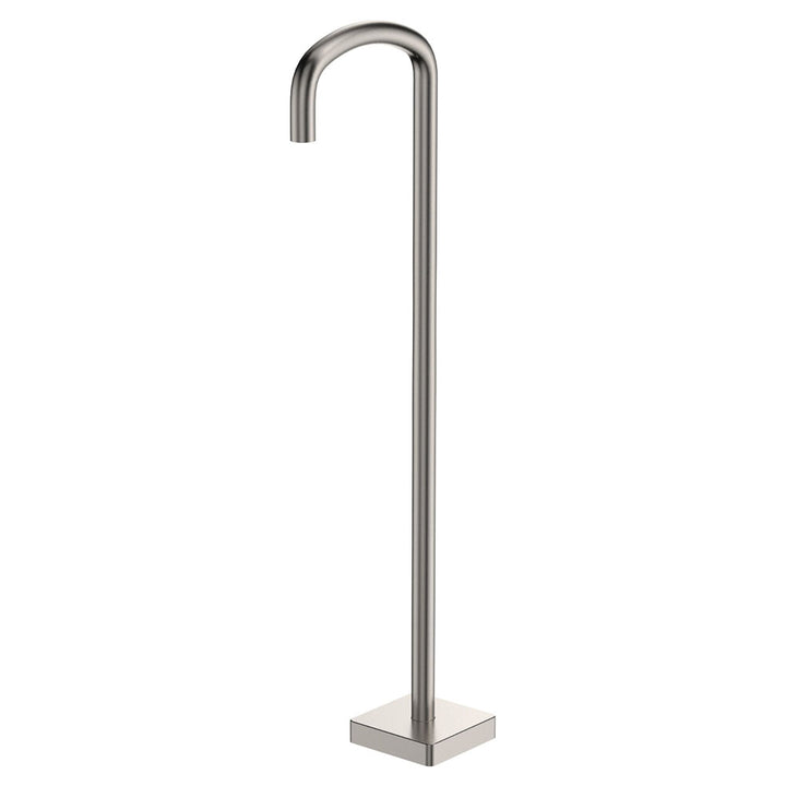 Tono Floor Mounted Bath Outlet - Brushed Nickel