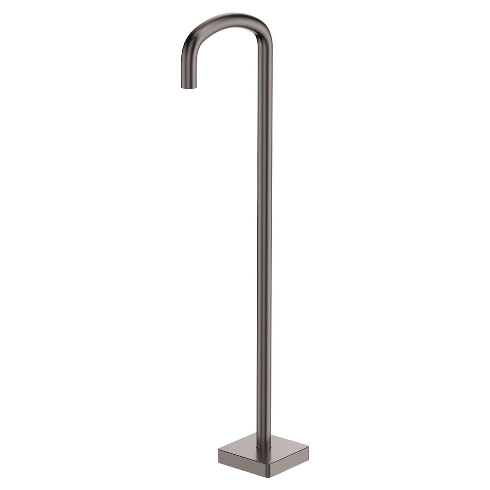 Tono Floor Mounted Bath Outlet - Gun Metal