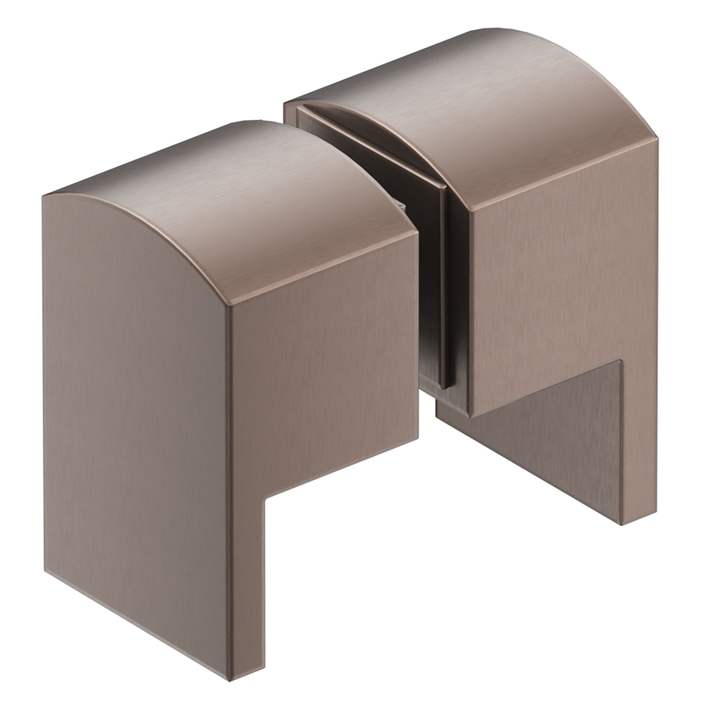 Shower Screen Handle - Square Lever - Dusk Bronze