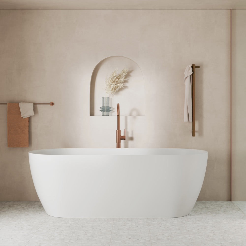 Kaya Solid Surface Bath, 1700mm - Fienza image 5