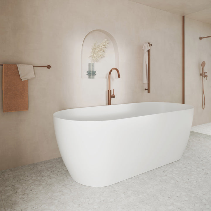 Kaya Solid Surface Bath, 1700mm - Fienza image 6