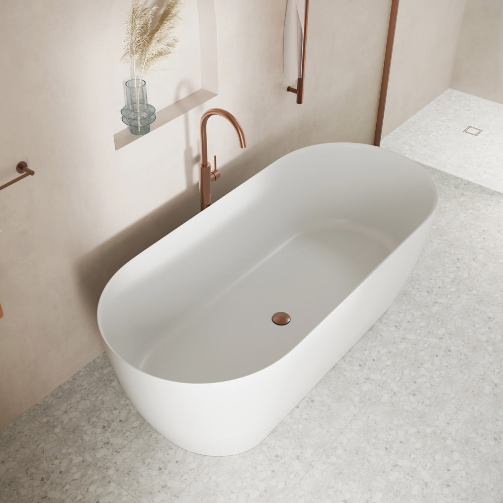 Kaya Solid Surface Bath, 1700mm - Fienza image 7