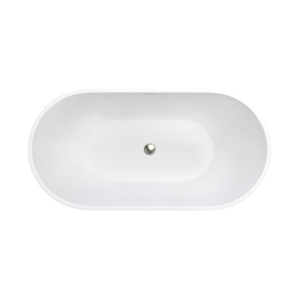 Nero Solid Surface Bath, 1400mm - Fienza image 3