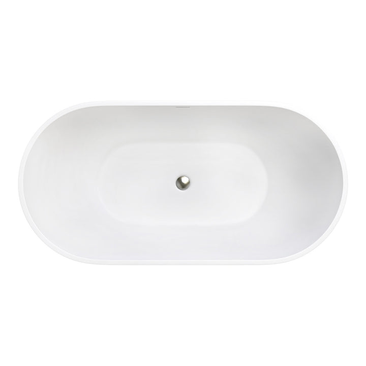 Nero Solid Surface Bath, 1550mm - Fienza image 3