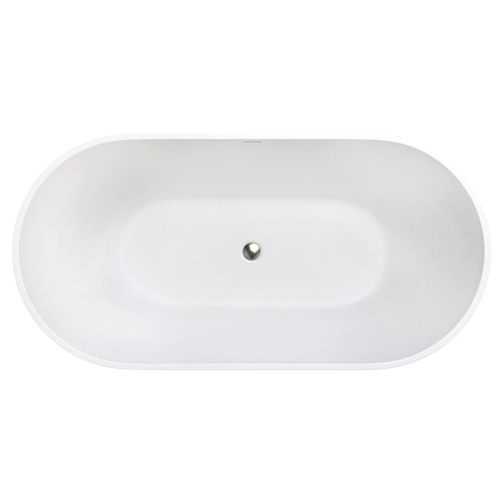 Nero Solid Surface Bath, 1780mm - Fienza image 3
