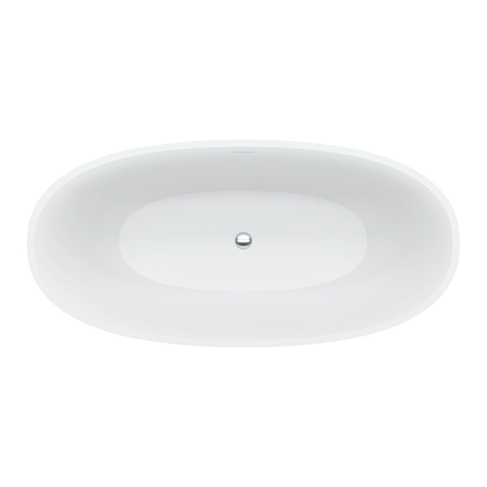 Sasso Solid Surface Bath, 1550mm - Fienza image 3