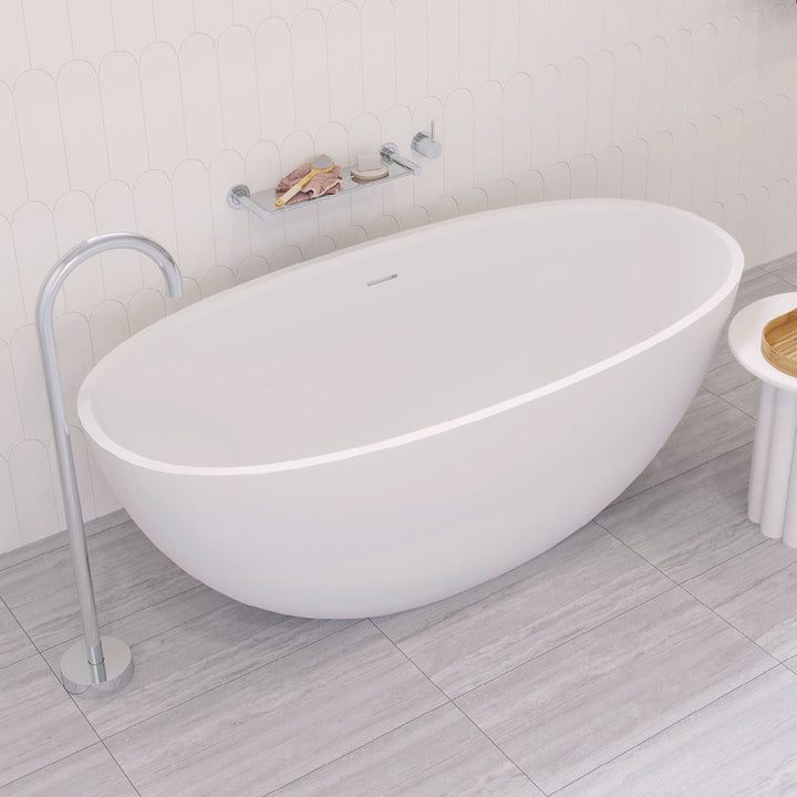 Sasso Solid Surface Bath, 1550mm - Fienza image 4