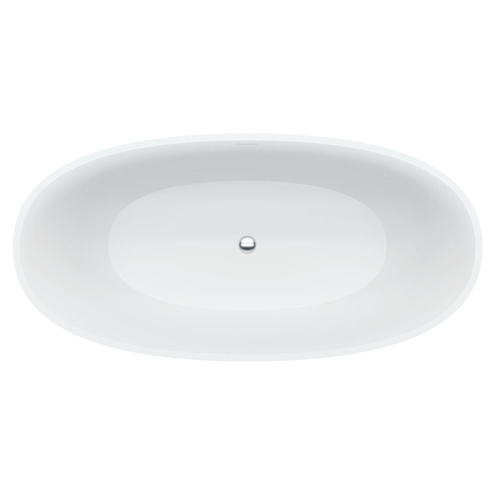Sasso Solid Surface Bath, 1650mm - Fienza image 3