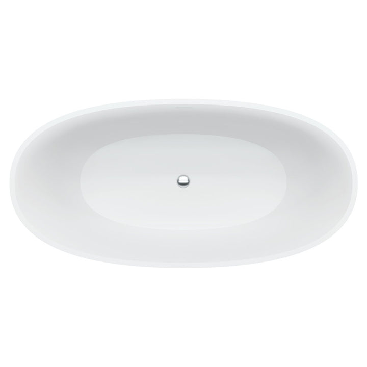 Sasso Solid Surface Bath, 1650mm - Fienza image 3