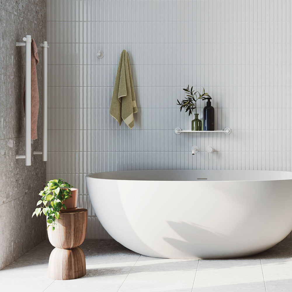 Sasso Solid Surface Bath, 1650mm - Fienza image 4