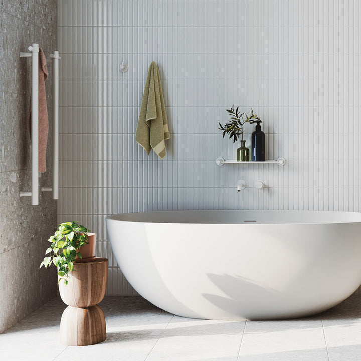 Sasso Solid Surface Bath, 1650mm - Fienza image 4