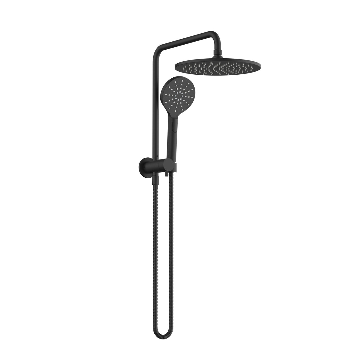 Star Compact Half Shower Column Set - Matte Black (STR013-CBK)